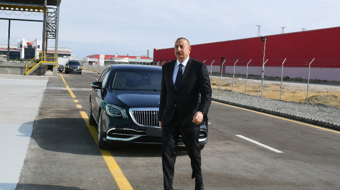 İlham Əliyev Sumqayıtda açılış və təməlqoyma mərasimlərində iştirak etdi 