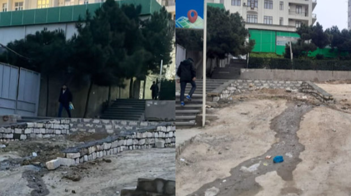 Nizami rayonunda qanunsuz tikilinin qarşısı alınıb   - FOTO