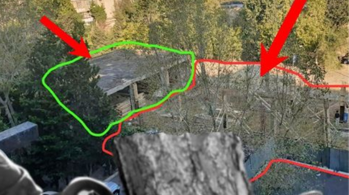 Bakıda ağaclar kəsilərək obyekt tikilir? - FOTO 