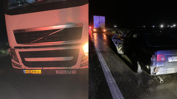 Гражданин Ирана совершил аварию в Азербайджане: есть погибший и пострадавший - ФОТО