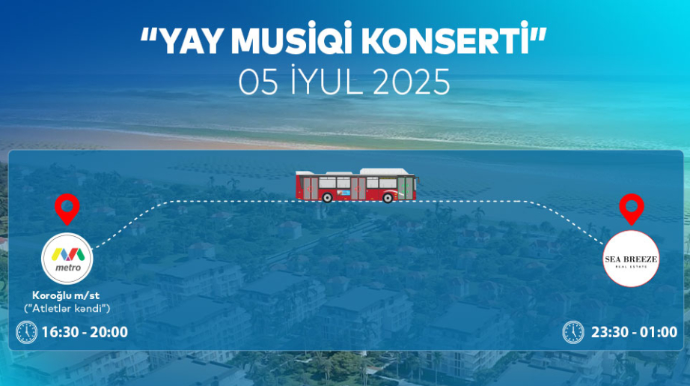 “Yay musiqi konserti”nin ziyarətçiləri üçün – AYNA-dan xüsusi avtobuslar