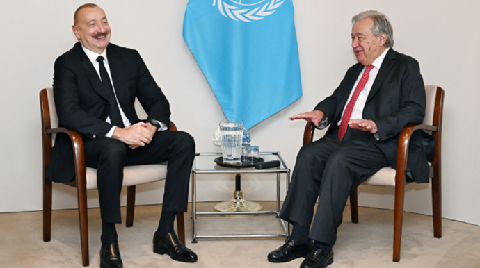 İlham Əliyev Quterreşlə görüşüb - FOTOLAR 