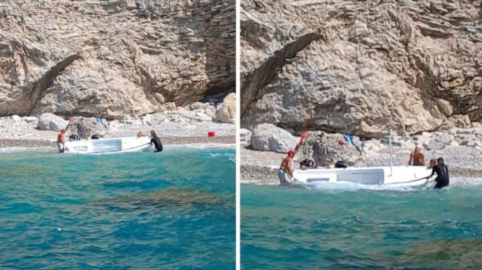 Turistlərin olduğu qayıq batıb 