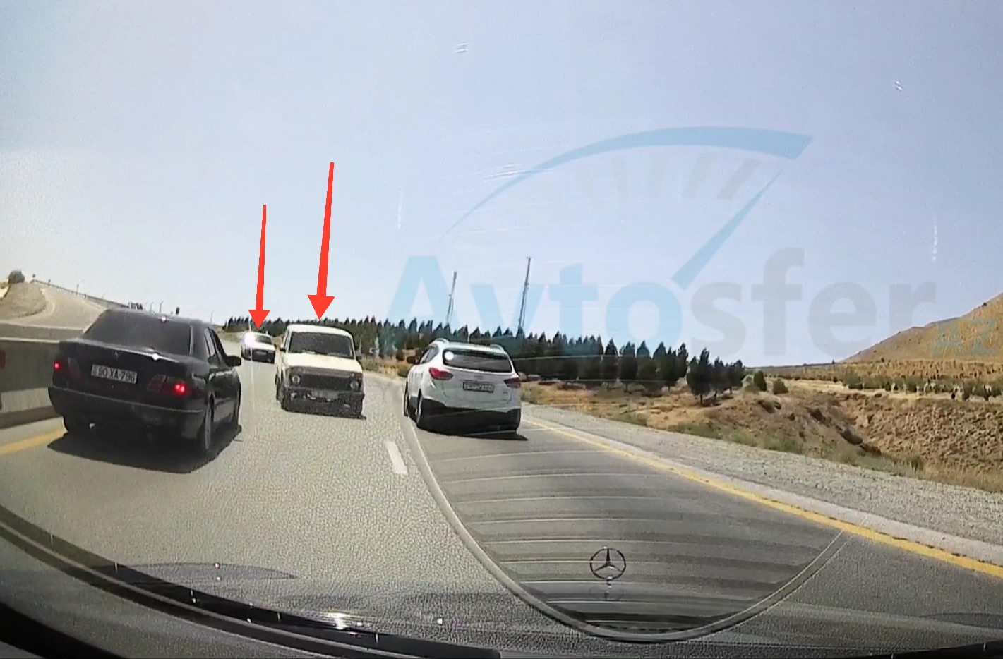 Bakı-Şamaxı yolunda səhlənkarlıq: Təhlükəli vəziyyət qəzaya səbəb oldu  - VİDEO