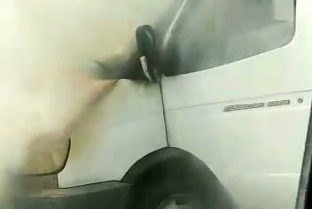 Bakıda yük avtomobili yanıb - FOTO