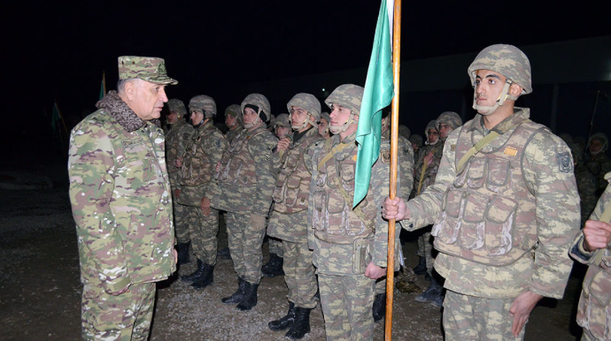 Baş Qərargah rəisi hərbi hissələrin döyüş hazırlığını yoxladı  - FOTO