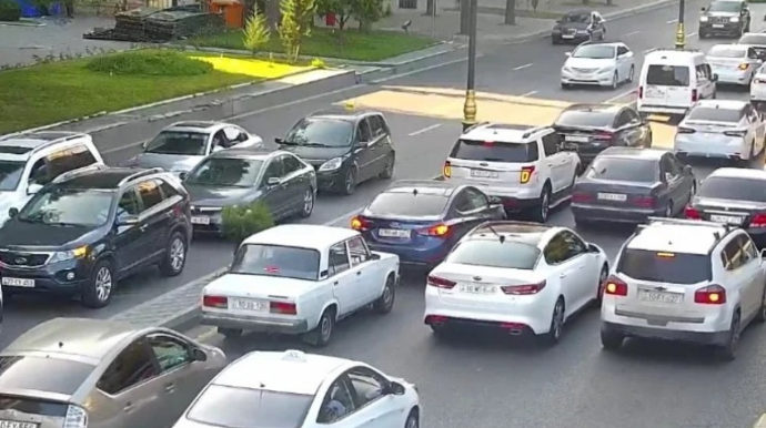 Bakının bu yollarında tıxac var - SİYAHI   - FOTO