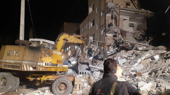 Təbrizdə binalar çökdü, ölənlər və yaralananlar var 