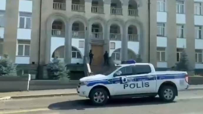 Qondarma rejimin "DİN" binası Azərbaycan polisinin nəzarətində  - VİDEO
