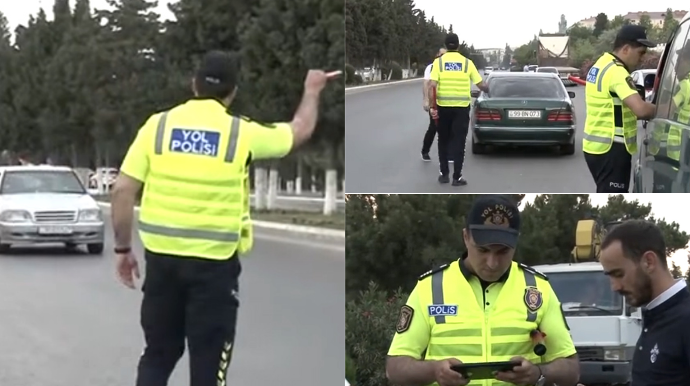 Yol polisi Sumqayıtda ətraf mühiti çirkləndirən sürücüləri CƏRİMƏLƏDİ - VİDEO 