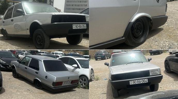 Qabağı göydə, arxası yerdə sürülən “Tofaş” sürücüsü cəzalandırlıdı - VİDEO 