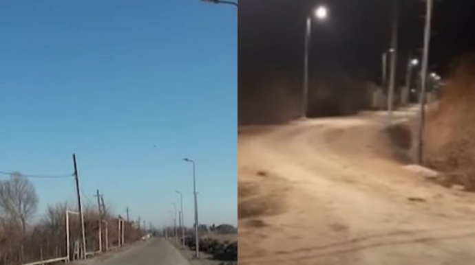 Nur şəhərinin qaranlığa məhkum küçəsi - VİDEO 