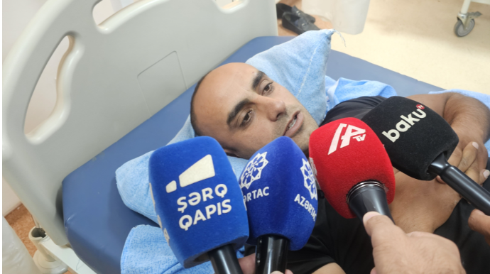 "Avtobus bir göz qırpımında idarəetmədən çıxdı" - Xəsarət alan sərnişin