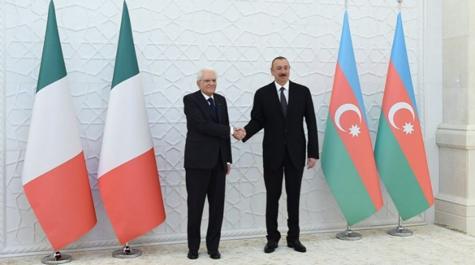 Azərbaycan və İtaliya prezidentlərinin geniş tərkibdə görüşü keçirilib 