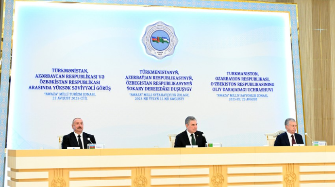 Azərbaycan, Türkmənistan və Özbəkistan arasında dörd sənəd imzalanıb - FOTO