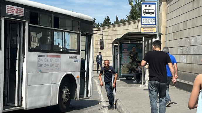 Əlillərin avtobus problemi - 2030-cu ilə qədər - FOTOLAR 