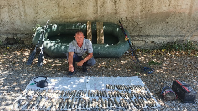 Cərəyanla balıq ovlayan şəxs tutulub  - FOTO