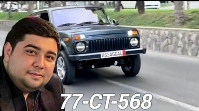 “Niva”nın nömrəsini gizlədib “Ağsaggal” yazısıyla  Bakı küçələrində “hoqqa” verdi   - VİDEO