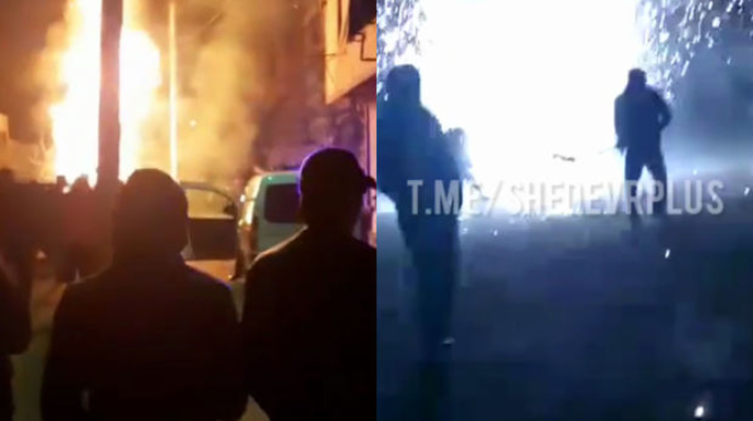 Gəncədə qalanan tonqal fəlakətə səbəb olacaqdı - VİDEO