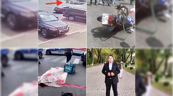 Ölən moped sürücüsünün “Ford Transit”lə toqquşma anı anbaan kameraya düşdü  - VİDEO