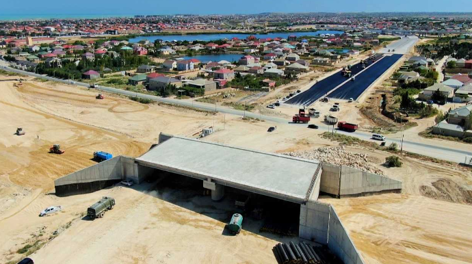 Pirşağı–Novxanı–Xırdalan–M4 yolunun tikintisi davam edir - FOTO - VİDEO