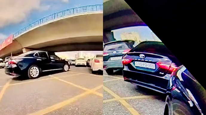 Qəfil manevr sürücünü sarı torda saxladı – Boş yerə CƏRİMƏLƏNDİ   - VİDEO