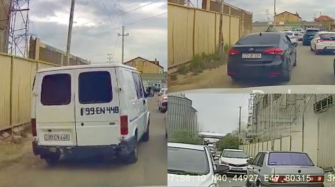 Tıxacda əks yola çıxan sürücülər vəziyyəti çıxılmaz həddə çatdırdı   - VİDEO