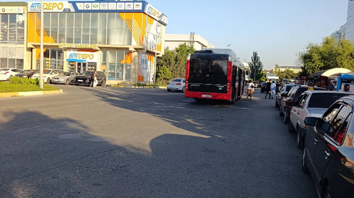 Sumqayıtda 7 nömrəli avtobus sürücüləri marşrutları ilə hərəkət etmir - FOTO