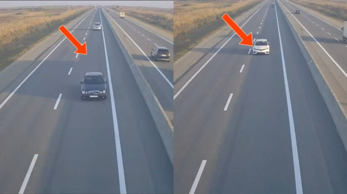 Yol polisi zolaqlar üzrə düzgün hərəkət edə bilməyən sürücüləri ifşa etdi - VİDEO