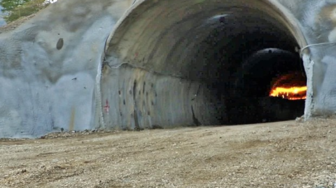 Murovdağı tuneli belə partladıldı - VİDEO 