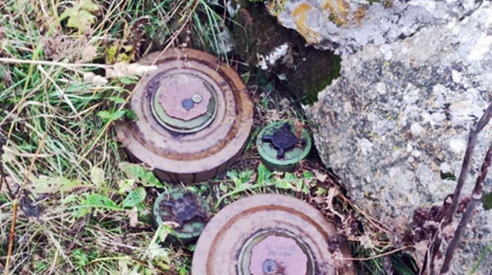 Ermənistan silahlı qüvvələrinin təxribatçıları tərəfindən basdırılan minalar aşkar olunub  - FOTO - VİDEO