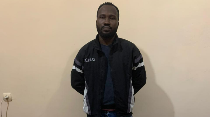 Azərbaycandan Gürcüstana qanunsuz keçmək istəyən Nigeriya vətəndaşı saxlanılıb  - FOTO