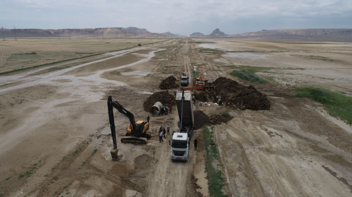 Oğuz-Qəbələ-Bakı su xəttindəki qəza aradan qaldırılıb 