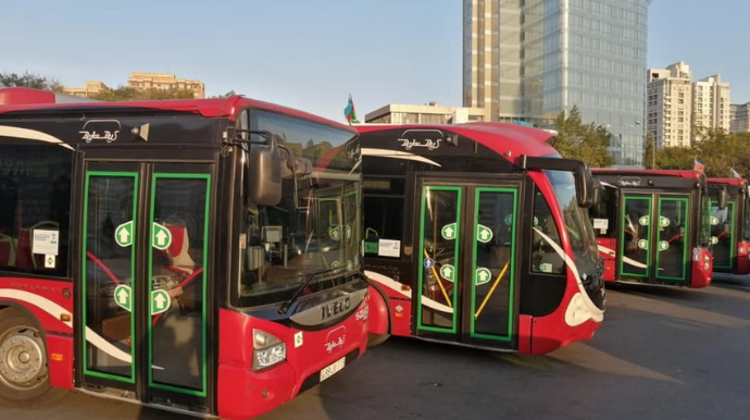Bakıda iki marşrut üzrə avtobuslar yenilənir