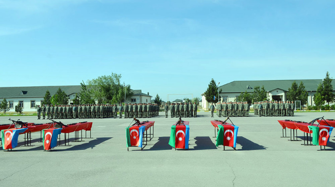 Azərbaycan Ordusunda andiçmə mərasimləri keçirilib - VİDEO 