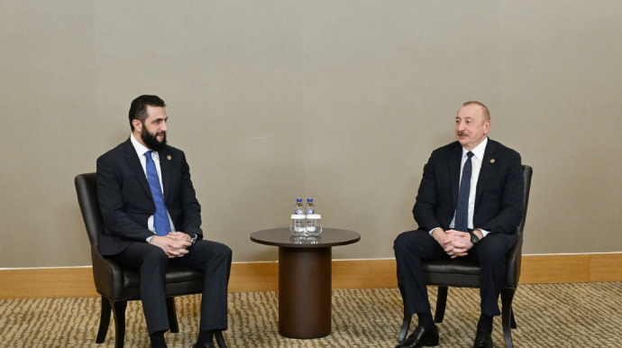 İlham Əliyev Suriya prezidenti ilə görüşdü  