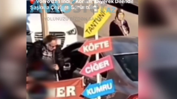 Bahalı maşından düşən sürücü “kor” roluna girib diləndi – İFŞA OLUNDU - VİDEO 