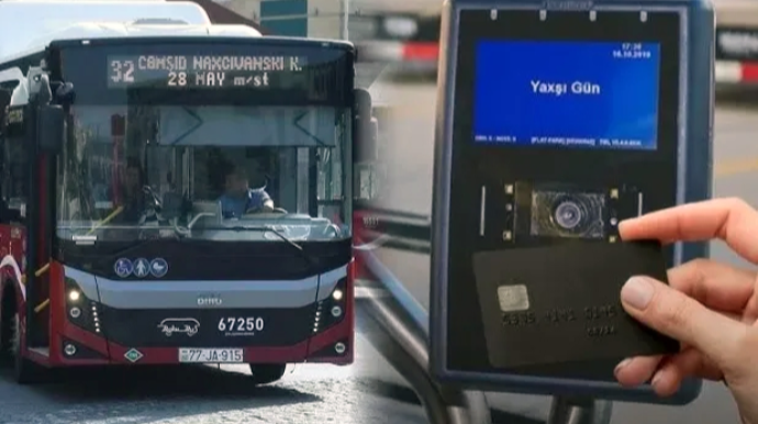 Bakıda bu avtobuslarda bank kartı ilə ödəniş aktivləşdirildi 