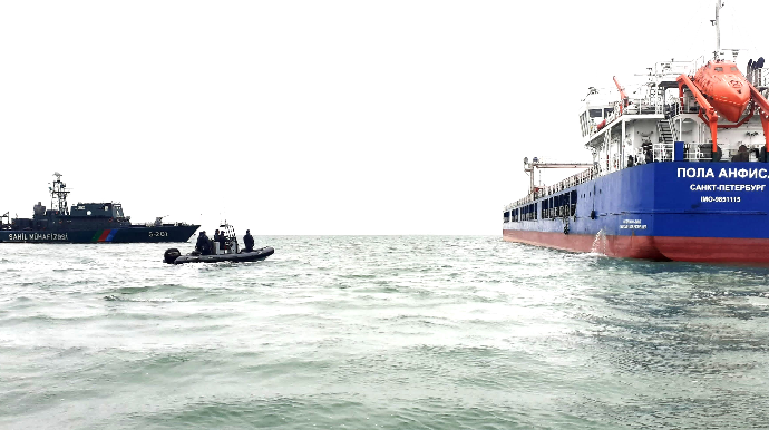 Xəzər dənizində xilasetmə işləri həyata keçirilib - FOTO