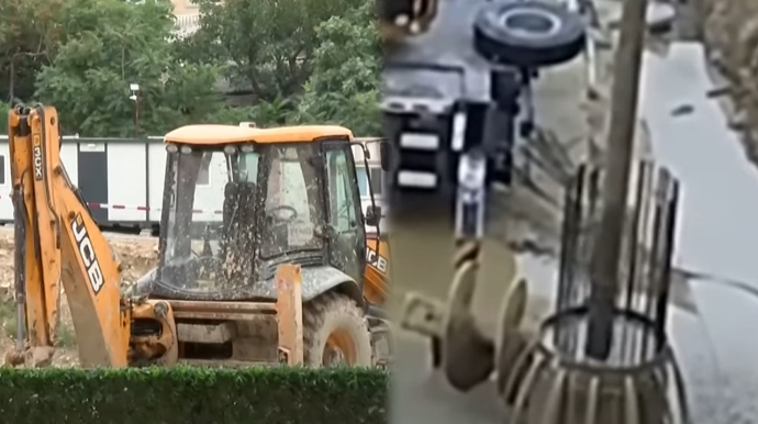 Yasamalda qurudulmuş gölün ərazisində çoxmərtəbəli bina inşa olunur? - VİDEO