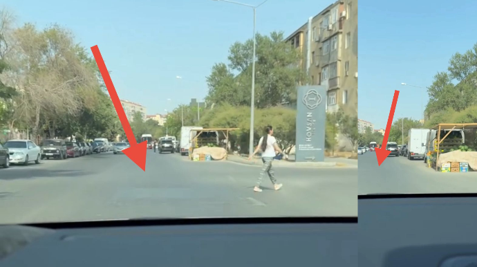 Hövsanın mərkəzi yolunda asfalt çökür; qurumlar nəyi gözləyir? – APARICI ŞİKAYƏT ETDİ   - VİDEO