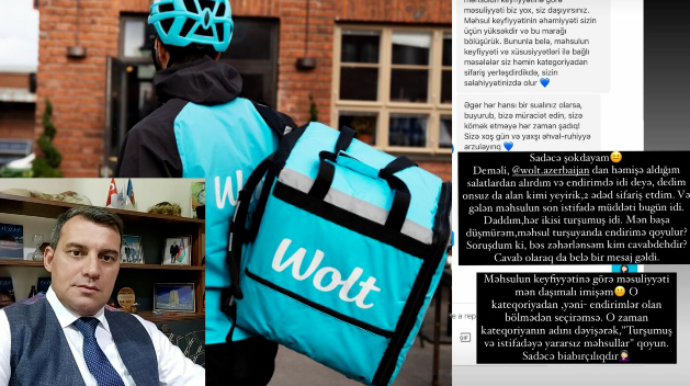 “WOLT”un çatdırdığı məhsul istifadəyə yararsız  çıxdı  - AÇIQLAMA - FOTO