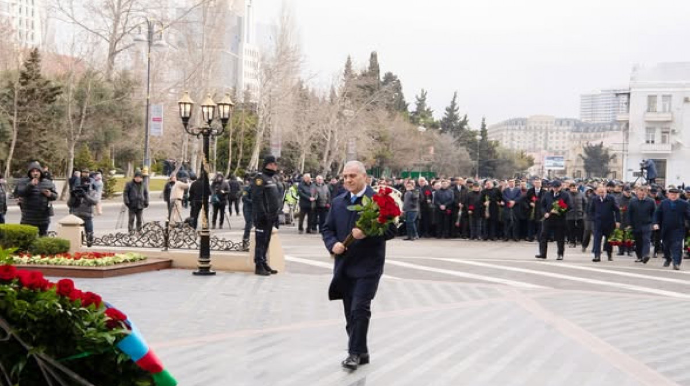 DTX əməkdaşları “Ana harayı” abidəsini ziyarət ediblər - FOTO 