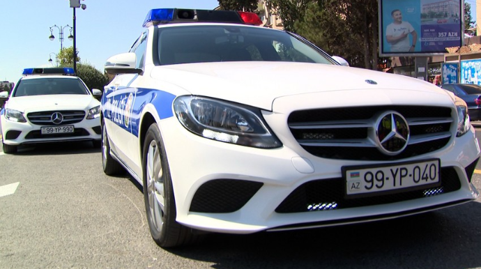 В Баку задержан не подчинившийся требованиям полиции водитель