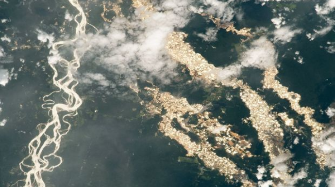 NASA обнаружило "золотые"  реки в Амазонии - ФОТО