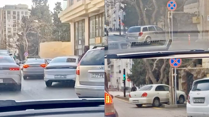 Bu küçədə hər gün xaos yaşanır – Zolaq və səki zəbt olunur   - VİDEO