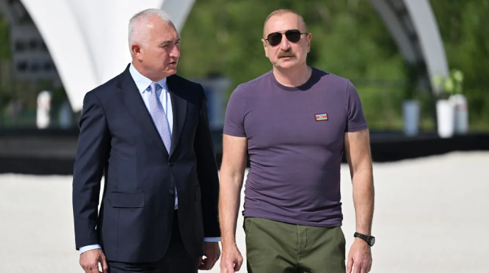 Prezident Laçında “Həkəriçay” su anbarının təməlini qoydu - FOTOLAR 