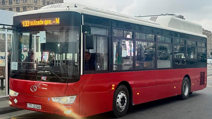 Bakıda daha bir marşrut xətti üzrə elektrobuslar fəaliyyətə başlayıb - FOTO 