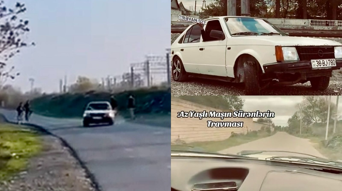 Xaçmazda “Opel”lə riskli manevrlər edib “TikTok”da paylaşan sürücü qohumu ilə birgə saxlanıldı - VİDEO