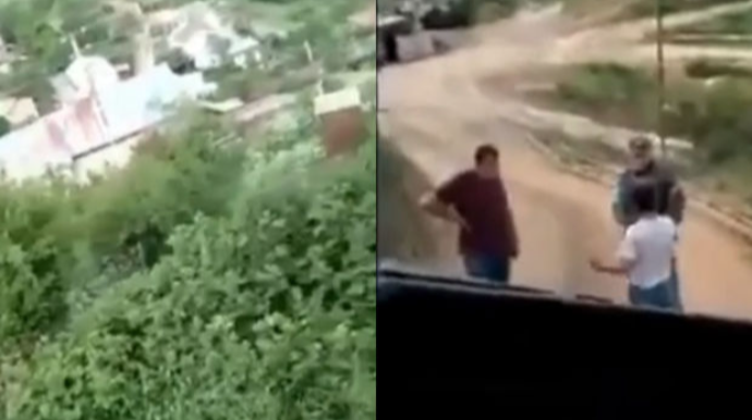 Ermənilər Azərbaycana məxsus yük avtomobilinin hərəkətinə maneə yaradıblar  - VİDEO